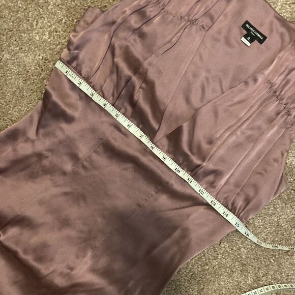 Vintage Silk Orlando Espinoza Purple V-Neck MIDI Dress size 6 - Picture 13 of 16